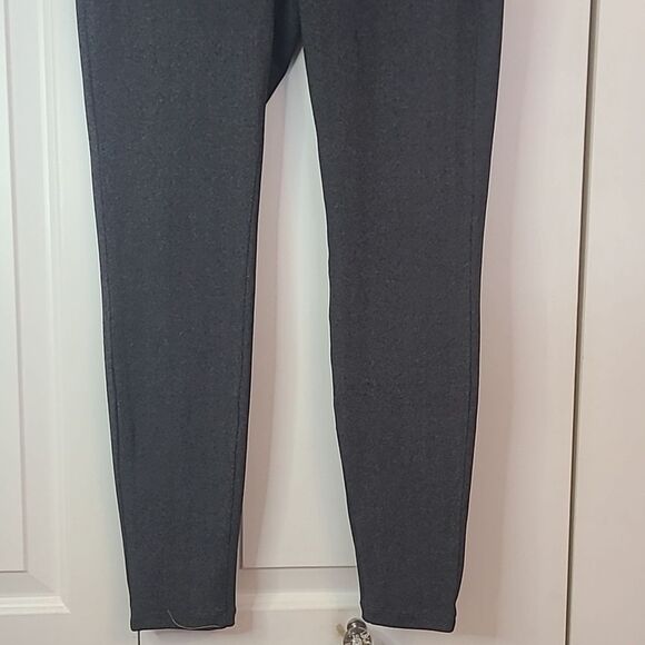Eileen Fisher Pull On Herringbone Black & Gray Slim Leg Trouser Leggings Size PS - Picture 4 of 10